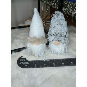 Gnome Ornaments (2) Scandi Nordic sandfilled winter holiday Christmas 5"